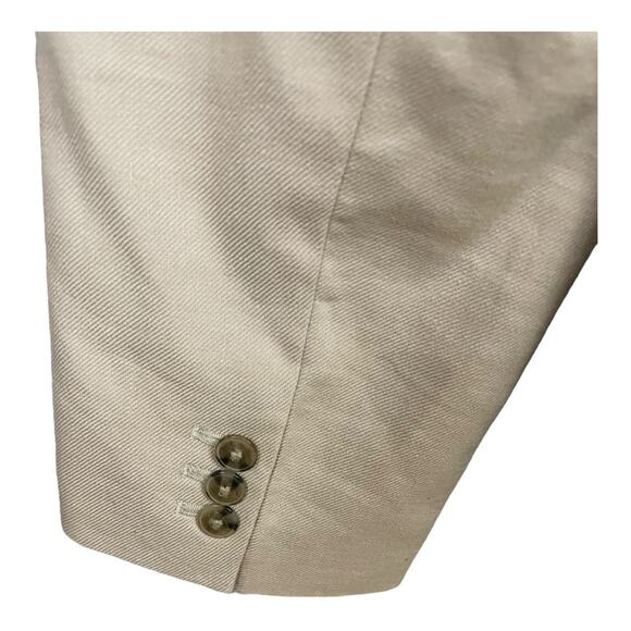 J. Crew Factory Refined Traveler Linen Blazer in Tan‎ Size 14 NWT - Picture 7 of 10